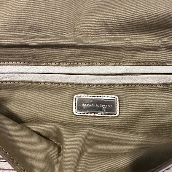 Used once! Banana leather clutch - ivory / off white - so pretty! - Picture 5 of 7